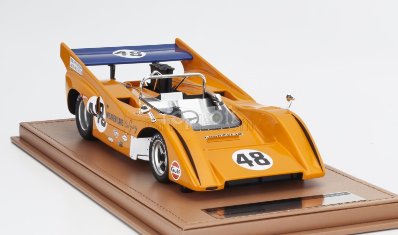 Tecnomodel Mclaren M8d Can-am N 48 Winner Mont Tremblant 1970 Dan Gurney - Con Vetrina - With Showcase 1:18 Orange
