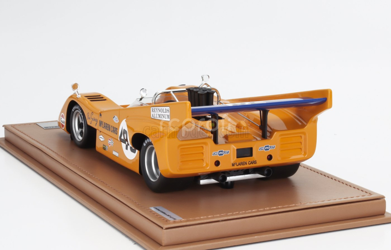 Tecnomodel Mclaren M8d Can-am N 48 Winner Mont Tremblant 1970 Dan Gurney - Con Vetrina - With Showcase 1:18 Orange