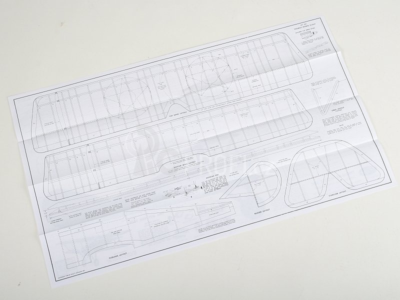 Thomas Morse Scout laser. vyřezávaný 610mm