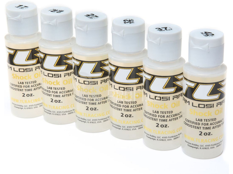 TLR silikonové oleje 17.5,22.5,27.5,32.5,37.5,42.5Wt (6x56ml)