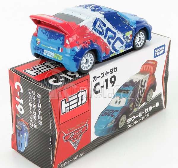 Tomica Walt disney Pixar Cars - Raoul Caroul 1:64 Modrá Bílá Červená