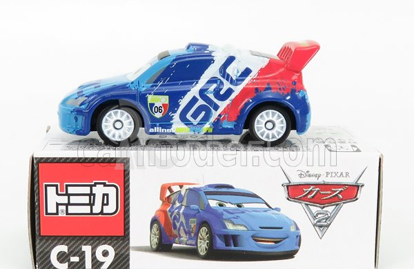 Tomica Walt disney Pixar Cars - Raoul Caroul 1:64 Modrá Bílá Červená