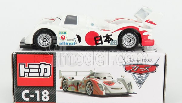 Tomica Walt disney Pixar Cars - Shu Todoroko 1:64 Bílá Červená
