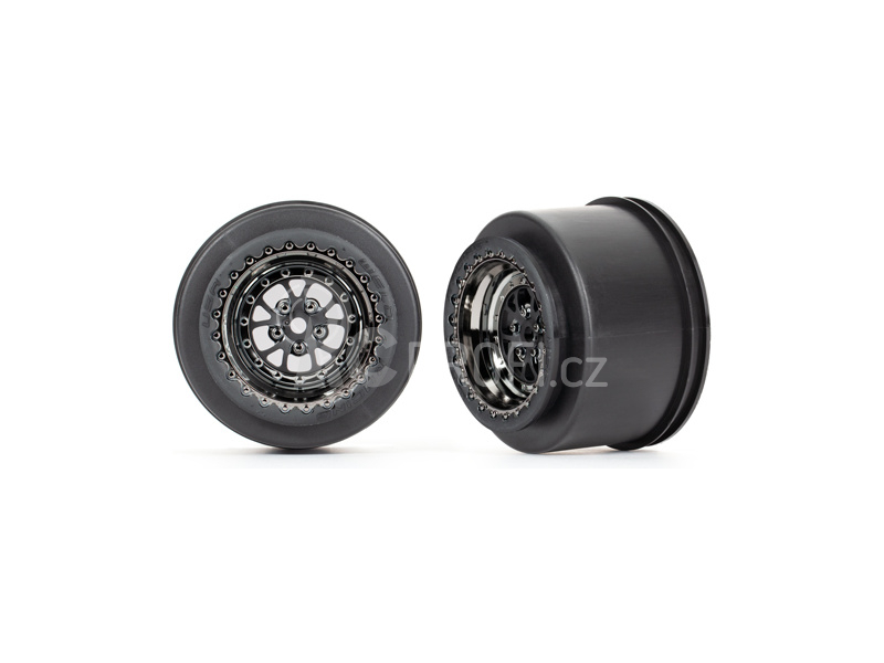 Traxxas disk Weld chromovaný černý (zadní) (2)