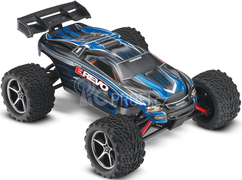 RC auto Traxxas E-Revo 1:16 RTR, modrá