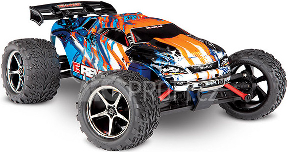 RC auto Traxxas E-Revo 1:16 RTR, oranžová