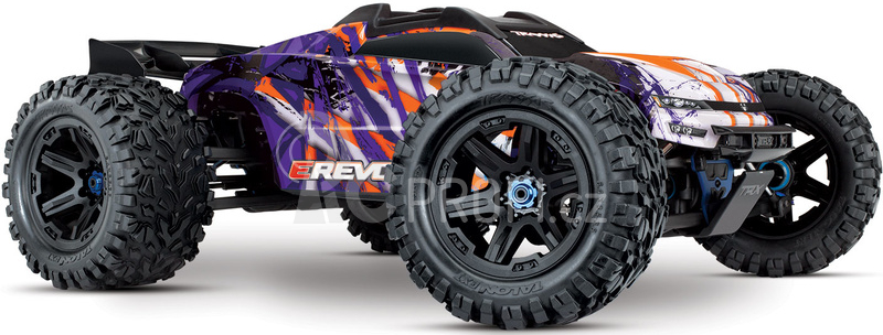 RC auto Traxxas E-Revo 1:8 VXL RTR, fialová