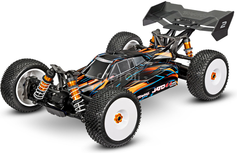 RC auto Traxxas Jato 1:8 4WD VXL-4S RTR, oranžová