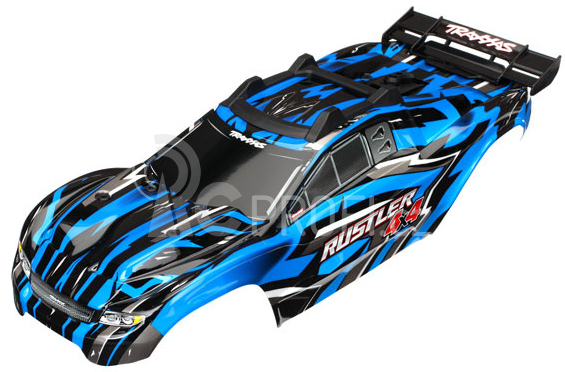 Traxxas karosérie modrá: Rustler 4x4 VXL