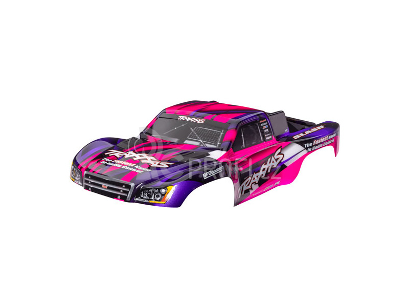 Traxxas karosérie Slash 2WD růžová (bezsponková)