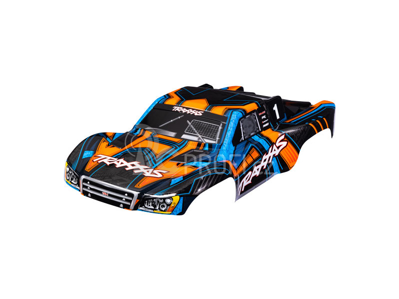 Traxxas karosérie Slash 4X4 oranžovo-modrá (bezsponková)