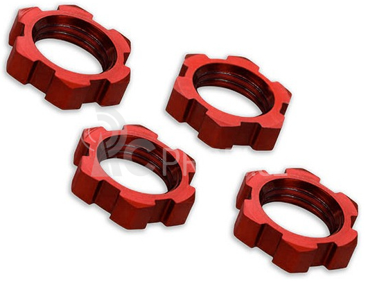 Traxxas matice kol 17mm červené (4): X-Maxx