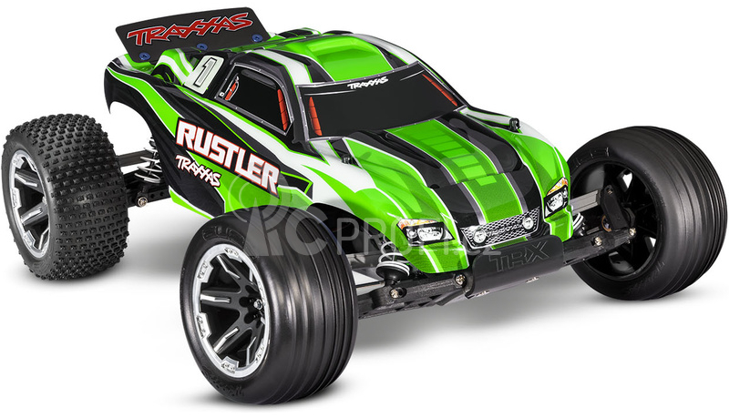 RC auto Traxxas Rustler 1:10 RTR, zelená