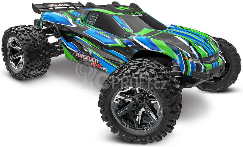 RC auto Traxxas Rustler 1:10 VXL HD 4WD RTR, zelená
