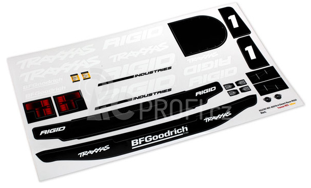 Traxxas samolepky Unlimited Desert Racer Rigid Edition