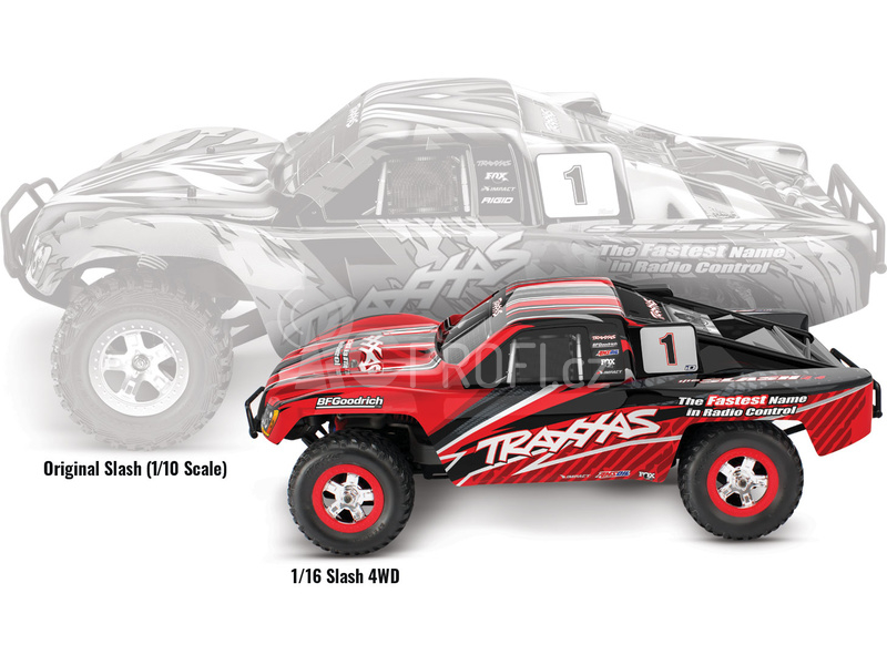 RC auto Traxxas Slash 1:16 RTR, černá