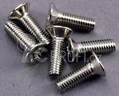 Traxxas šroub křížový M3x10mm zápustná hlava zink. (6)