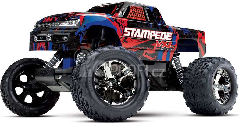 RC auto Traxxas Stampede 1:10 VXL TQi, červená