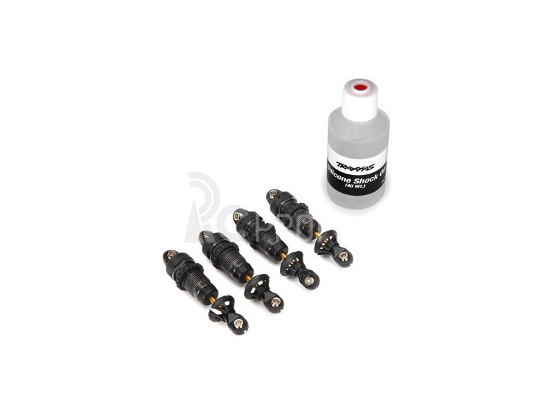 Traxxas tlumič GTR hliník/PTFE, pístnice TiN (4)