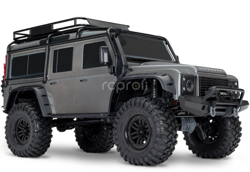 RC auto Traxxas TRX-4 Land Rover Defender 1:10 RTR, stříbrná