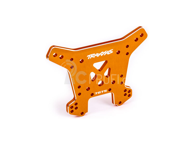 Traxxas vež tlumičů zadní hliníková oranžově eloxovaná (pro Sledge)