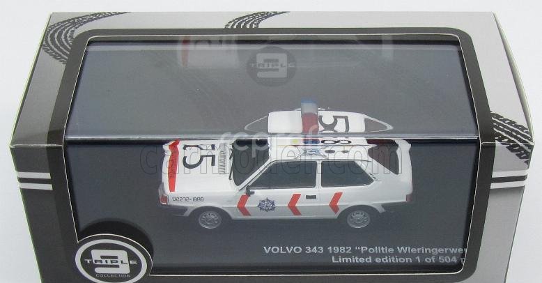 Triple9 Volvo 343 Politie Wieringerwerf Police 1982 1:43 Bílá Oranžová