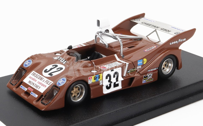 Trofeu Cheetah G501 Team Cheetah Racing Cars N 32 24h Le Mans 1977 Andre Chevalley - Wink Bancroft - Francois Trisconi 1:43 Hnědá Bílá