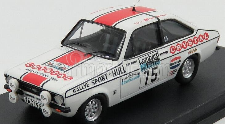 Trofeu Ford england Escort Mkii N 75 Rac Rally 1977 M.jackson - S.howard 1:43 Bílá Červená