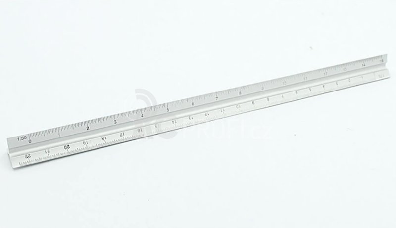 Trojúhelníkové pravítko z hliníkové slitiny 30cm
