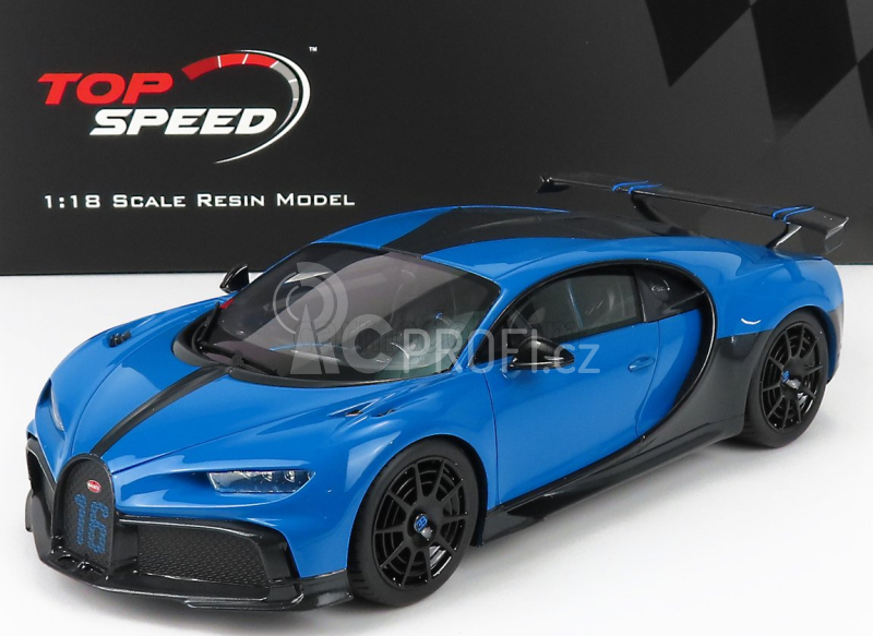 Truescale Bugatti Chiron N 16 Pur Sport 2018 1:18 Agilní Modrá Černá