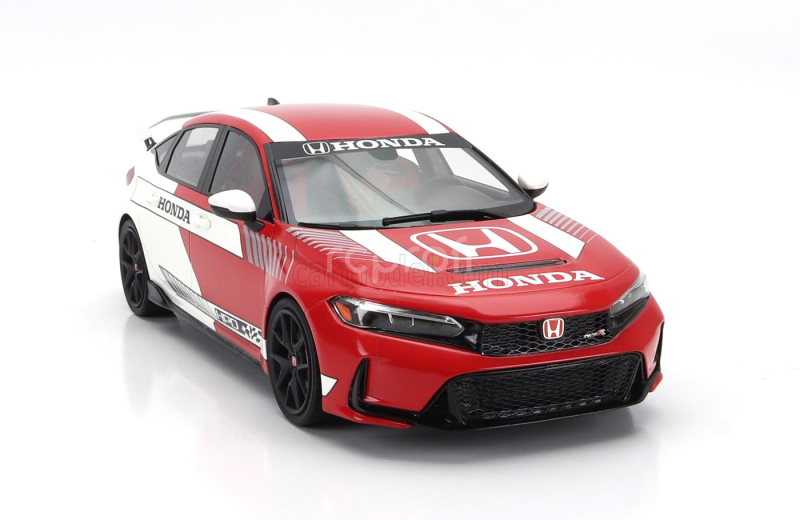 Truescale Honda Civic Type-r 2023 1:18 Bílá Červená