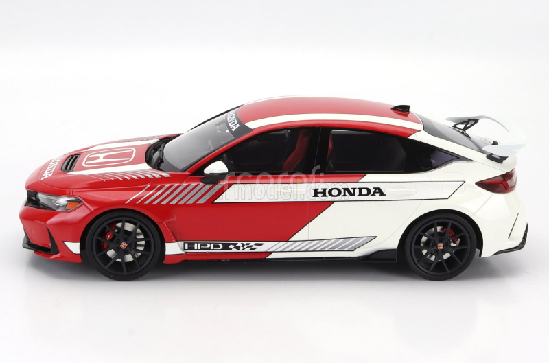 Truescale Honda Civic Type-r 2023 1:18 Bílá Červená