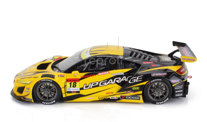 Truescale Honda Nsx Gt3 Evo22 Team Upgarage N 18 Gt300 Class Super Gt 2023 Takashi Kobayashi - Syun Koide 1:18 Žlutá Černá