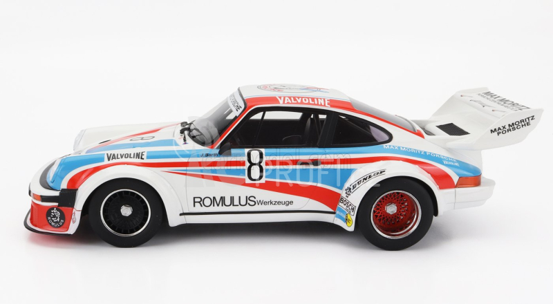 Truescale Porsche 911 934/5 Team Max Moritz Valvoline N 8 1000km Nurburgring 1977 J.barth - E.doren 1:18 Bílá Červená Světle Modrá