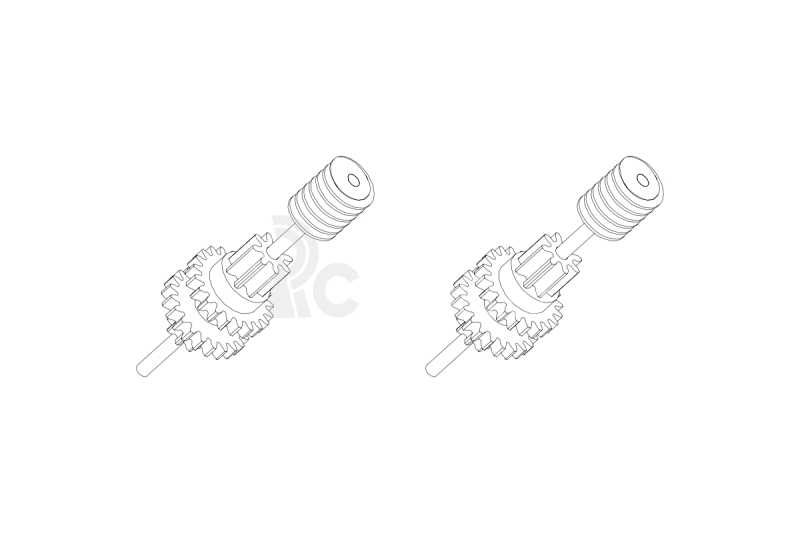 Turbo Racing Upgrade kovová výstupní osa převodovky C50 2 ks