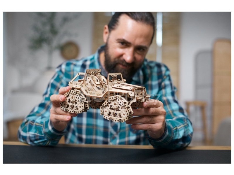 Ugears 3D dřevěné mechanické puzzle Triceratops