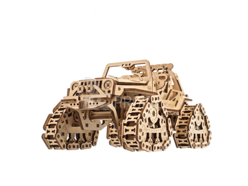 Ugears 3D dřevěné mechanické puzzle Triceratops