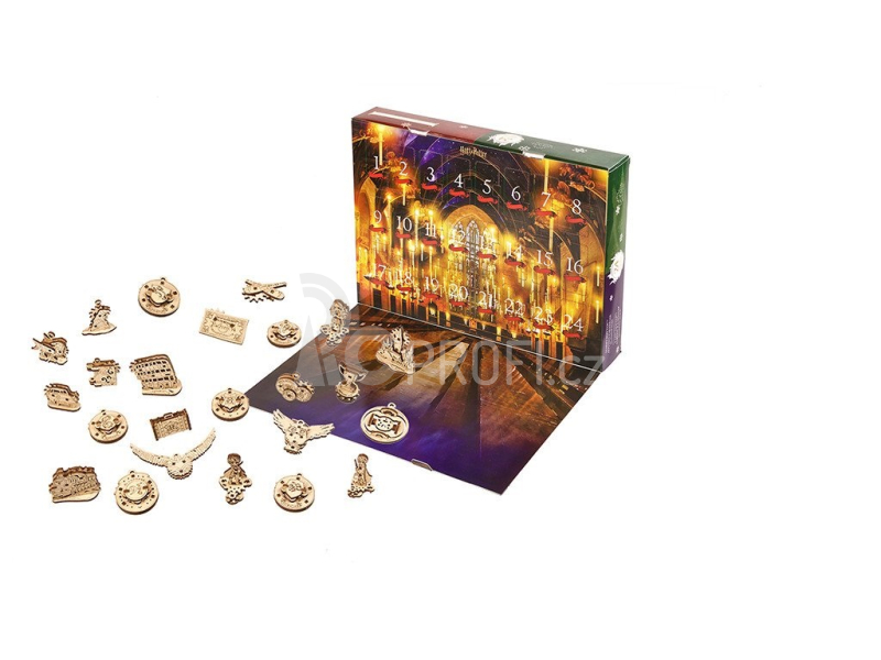 Ugears Dřevěná 3D mechanická stavebnice Harry Potter - Adventní kalendář