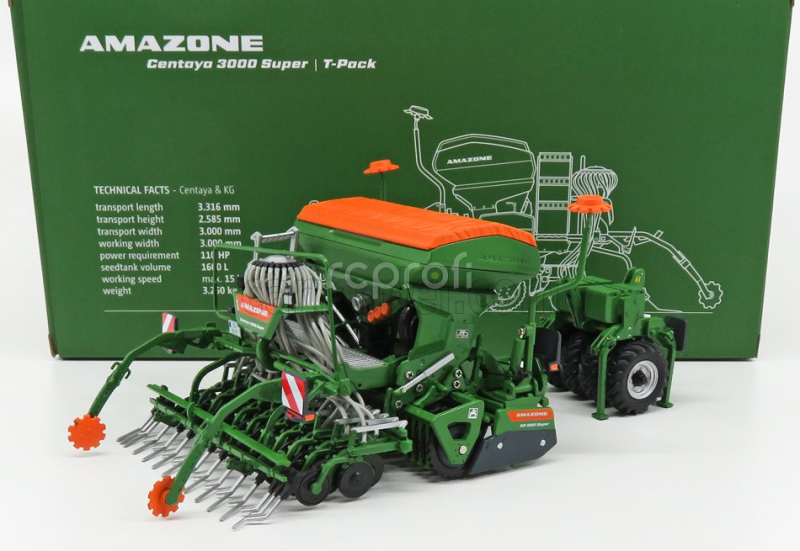 Universal hobbies Amazone 3000 Super Seminatrice - Seeder 2017 1:32 Zelená Oranžová