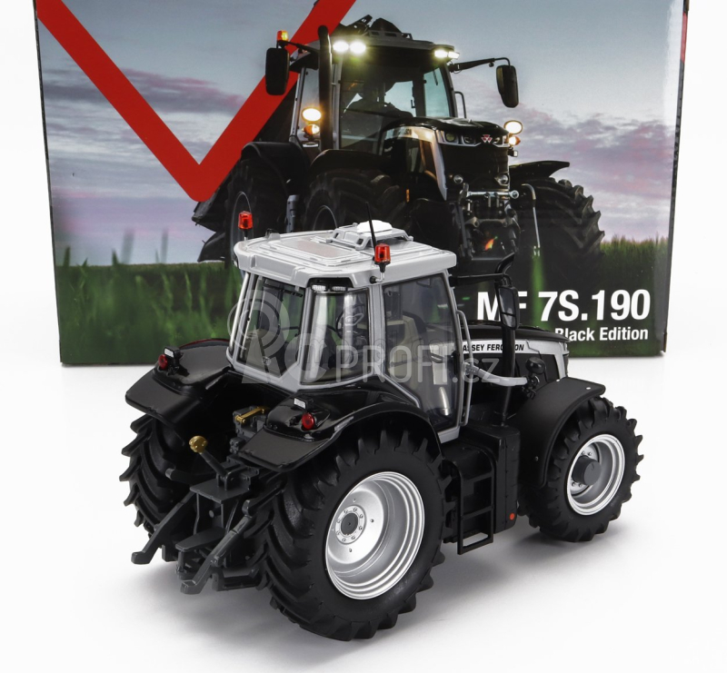 Universal hobbies Massey ferguson Mf7s.190 Tractor Black Edition 2022 1:32 Černá Stříbrná