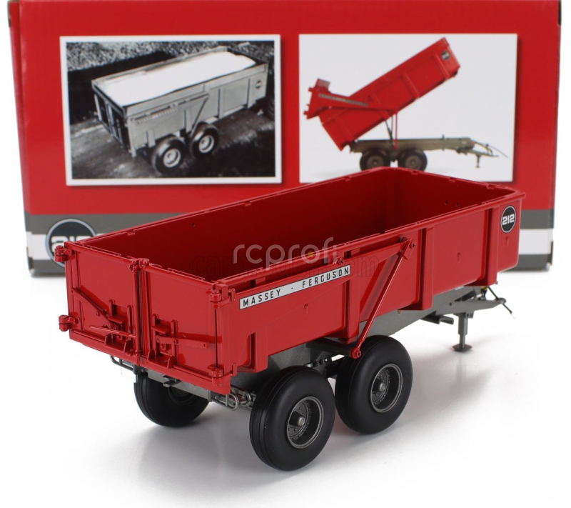 Universal hobbies Massey ferguson Trailer Mf 212 Generation 1 Tandem Tipping 1:32 Red