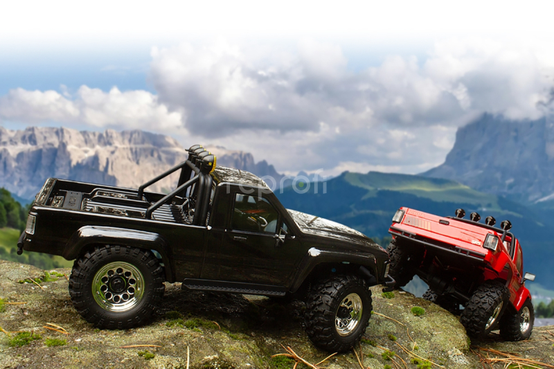 RC auto Venture18 1985 Toyota Hilux SR5, černá