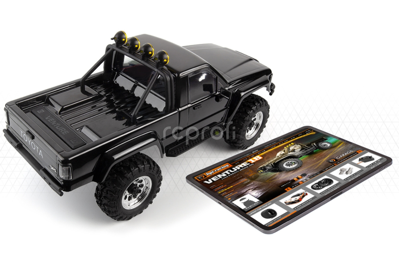 RC auto Venture18 1985 Toyota Hilux SR5, černá