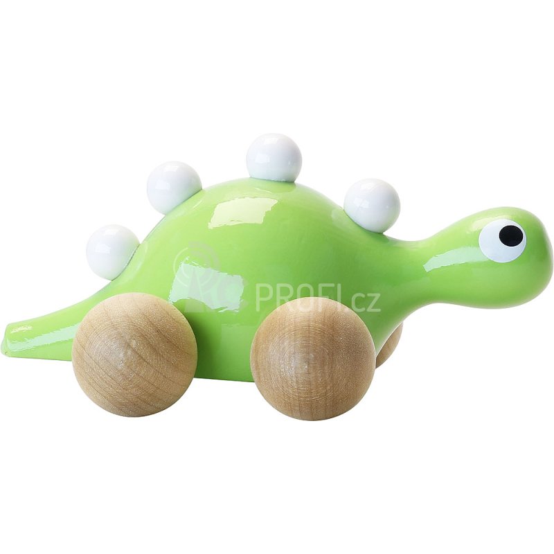 Vilac Dřevěný dinosaurus na kolečkách zelený
