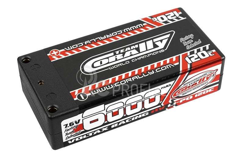 VOLTAX HiVOLT 120C LiPo Shorty Hardcase-6000mAh-7.6V-G4 (45,6Wh)