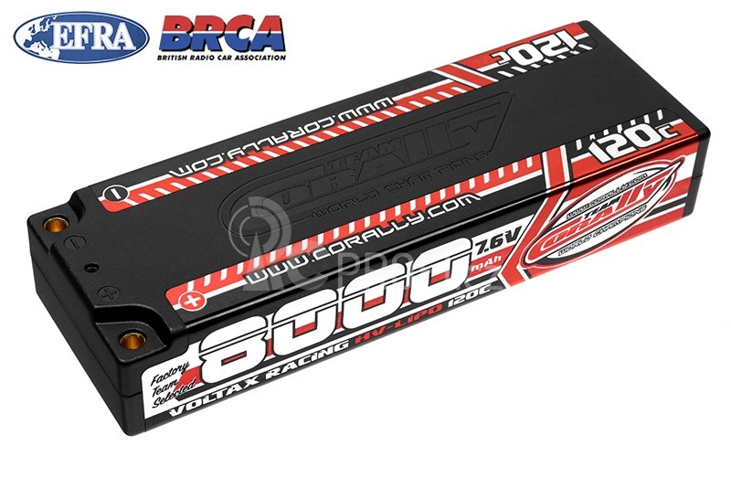 VOLTAX HiVOLT 120C LiPo Stick Hardcase-8000mAh-7.6V-G4 (60,8Wh)