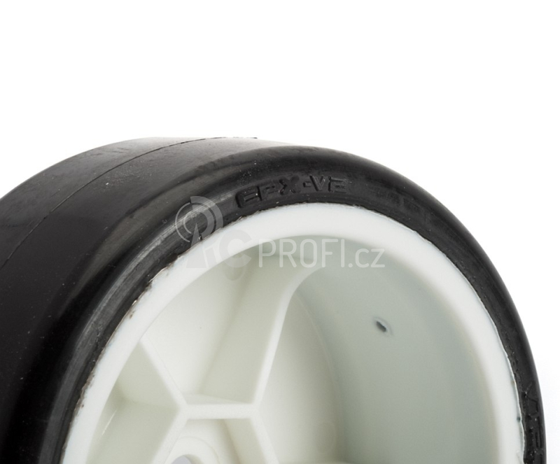 VTEC CPX-V2 kobercové 1/10 bezd. pneumatiky nalepené 4ks.