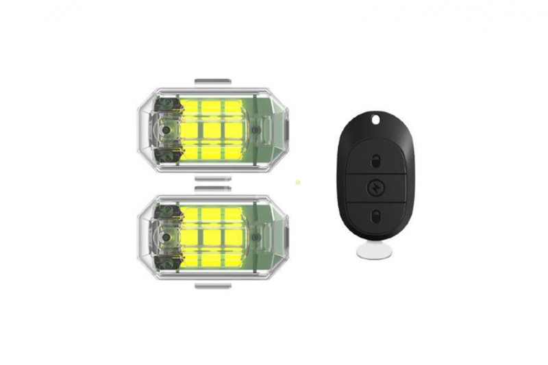 Water-proof Strobe Light with Remote Controller (2pcs) (vč Aku)