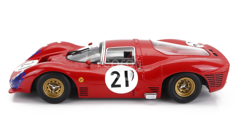 Werk83 Ferrari 330 P3 4.0l V12 Coupe Team Ferrari Sefac N 21 24h Le Mans 1966 Lorenzo Bandini - Jean Guichet 1:18 Red