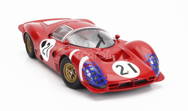Werk83 Ferrari 330 P3 4.0l V12 Coupe Team Ferrari Sefac N 21 24h Le Mans 1966 Lorenzo Bandini - Jean Guichet 1:18 Red